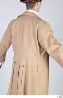  Photos Man in Historical suit 8 19th century Beige jacket Beige suit Historical clothing upper body 0005.jpg